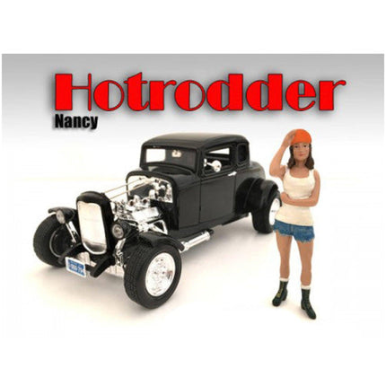 American Diorama Figure - "Hotrodders" Nancy For 1:18 Scale Models Blister Pack ,