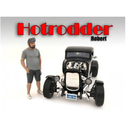 American Diorama Figure - "Hotrodders" Robert For 1:18 Scale Models Blister Pack ,