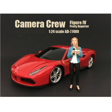 American Diorama Figure IV - Camera Crew "Pretty Reporter" For 1:24 Scale Models ,