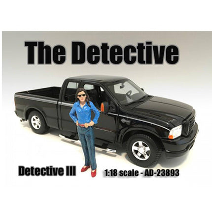 American Diorama Figure - "The Detective #3" For 1:18 Scale Models Blister Pack ,