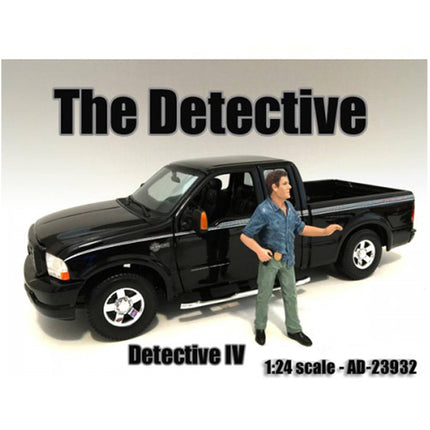 American Diorama Figure - "The Detective #4" Figure For 1:24 Models Blister Pack ,