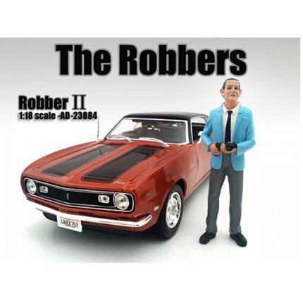 American Diorama Figure - "The Robbers" Robber II For 1:18 Scale Models, 4 inch Tall ,
