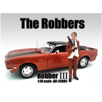 American Diorama Figure - "The Robbers" Robber III For 1:18 Scale Models, 4 inch ,