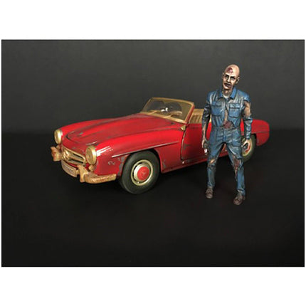 American Diorama Figurine I - Zombie Mechanic for 1/24 Scale Models Blister Pack ,