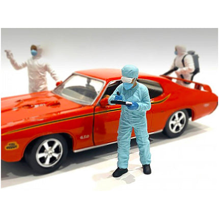 American Diorama Figurine IV - Polyresin Material Hazmat Crew 1/24 Scale Models ,