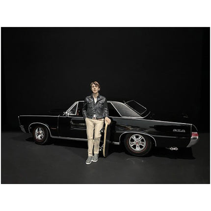 American Diorama Figurine - Skateboarder III Poly Resin Material for 1/18 Scale ,