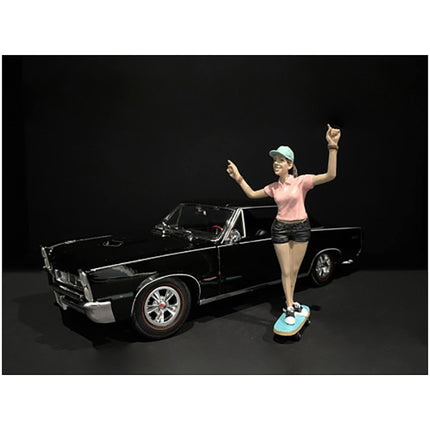American Diorama Figurine - Skateboarder IV Polyresin Material for 1/24 Models ,
