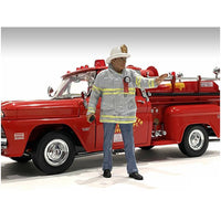 American Diorama Fire Captain Figure - 4 inch Firefighters for 1/18 Scale Models ,