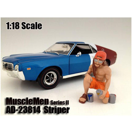 American Diorama Musclemen "Striper" Figure - 2.5 inch Tall For 1:18 Scale Models ,