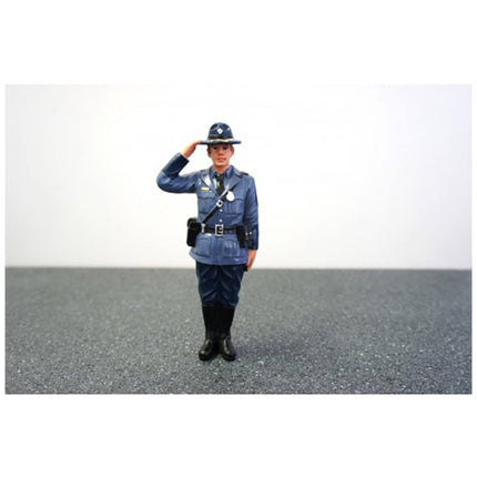 American Diorama State Trooper Brian Figure - 3 inch For 1:24 Diecast Model Cars ,