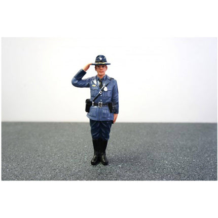 American Diorama State Trooper Brian Figure - 4 inch For 1:18 Diecast Model Cars ,