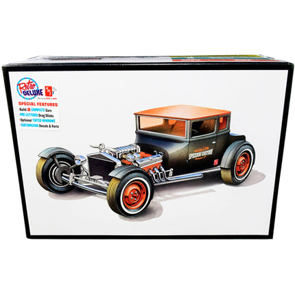 AMT 1/25 Scale Kit - Skill 2 1925 Ford Model T "Chopped" Plastic, Set of 2 Pieces ,