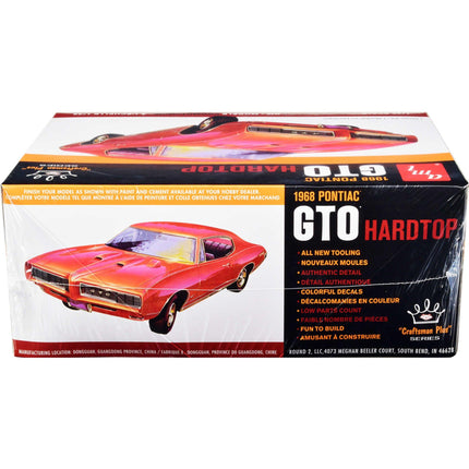 AMT 1/25 Scale Model Kit - Skill 2 Craftsman Plus Series 1968 Pontiac GTO Hardtop ,