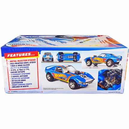 AMT 1/25 Scale Model Kit - Skill 2 Hot Wheels Opel GT 3-in-1 Plastic with Roll Bar ,