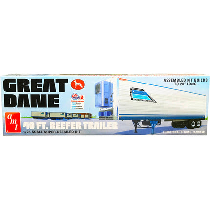 AMT 1/25 Scale Model Kit - Skill 3 Great Dane 40 Ft. Reefer Refrigerated Trailer ,
