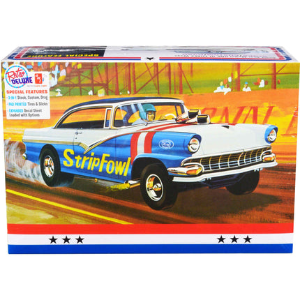 AMT Model Kit - Skill 2 1956 Ford Victoria Hardtop 3 in 1 of 1/25 Scale Plastic ,