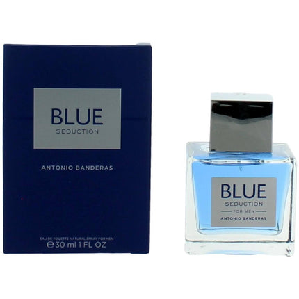 Antonio Banderas Men's Eau De Toilette Spray - Blue Seduction Tonic Notes, 1 oz ,