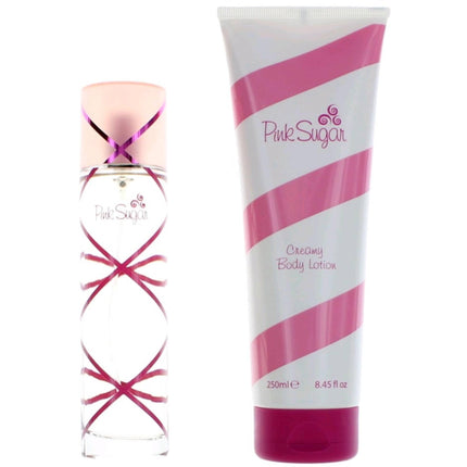 Aquolina Women's Gift Set - Pink Sugar Enchanting and Authentic Fragrance, 2 Piece ,