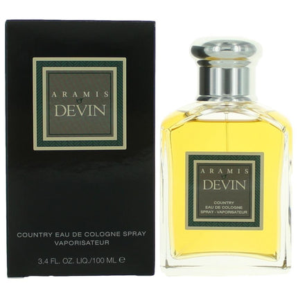 Aramis Devin by Aramis, 3.4 oz Country Eau De Cologne Spray for Men ,
