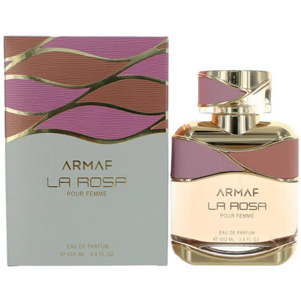 Armaf Women's Eau De Parfum Spray - La Rosa Floral and Fruity Fragrance, 3.4 oz ,