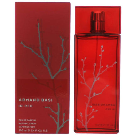 Armand Basi Women's Eau De Parfum Spray - Red Captivating and Natural Fragrance, 3.4oz ,