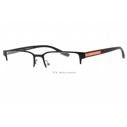 Armani Exchange Men's Eyeglasses - Half Rim Matte Black Metal Frame | 0AX1046 6000 ,