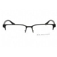 Armani Exchange Men's Eyeglasses - Half Rim Matte Black Metal Frame | 0AX1046 6000 ,