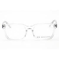 Armani Exchange Men's Eyeglasses - Shiny Crystal Frame Clear Demo Lens | 0AX3071F 8235 ,