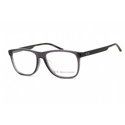 Armani Exchange Unisex Eyeglasses - Grey Plastic Rectangular Frame | AX3048F 8239 ,