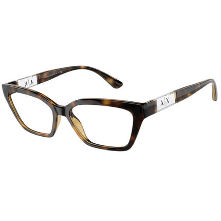 Armani Exchange Women's Eyeglasses - Demo Lens Shiny Havana Frame | 0AX3092F 8213 ,