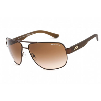 Armani Exchange Women's Sunglasses - Brown Metal Aviator Shape Frame | AX2012S 605813 ,