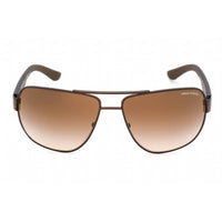 Armani Exchange Women's Sunglasses - Brown Metal Aviator Shape Frame | AX2012S 605813 ,
