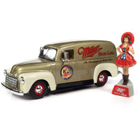 Auto World 1/25 Scale Car - 1951 GMC Sedan Delivery Resin Miller Girl Figure ,