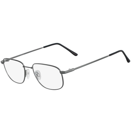 Autoflex Men's Eyeglasses - Gunmetal Metal Full Rim Frame Demo Lens | AUTOFLEX 54 033 ,