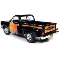 Autoworld 1/18 Diecast Pickup Truck - 1980 Dodge D150 Pick-M-Up Utiline Black ,