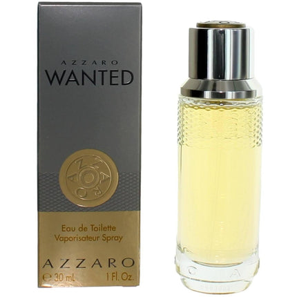 Azzaro Men's Eau De Toilette Spray - Wanted Woody Spicy Captivating Fragrance, 1 oz ,