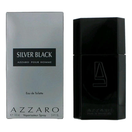 Azzaro Silver Black by Azzaro, 3.4 oz Eau De Toilette Spray for Men ,