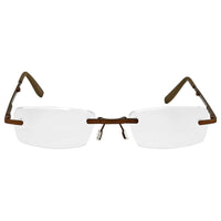 B+D Unisex Eyeglasses - Folding Readers +1.50, Matt Brown/Brown | 2244-38-15 ,