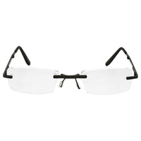 B+D Unisex Eyeglasses - Folding Readers +2.00, Matte Black/Black | 2244-99-20 ,