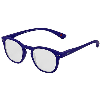 B+D Unisex Reading Glasses - Dot Matt Blue Frame +1.50 Power Lenses | 2240-57-15 ,