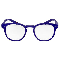 B+D Unisex Reading Glasses - Dot Matt Blue Frame +1.50 Power Lenses | 2240-57-15 ,