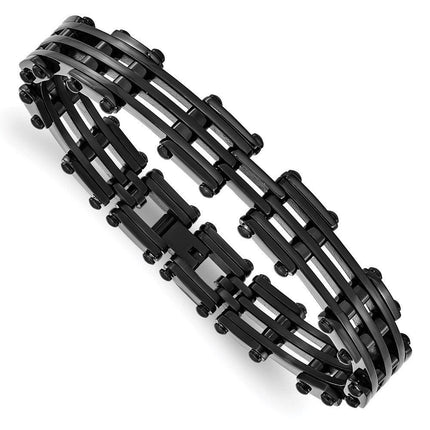 Stainless Steel Black IP-plated Bracelet ,