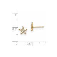 Madi K Kid's 14k CZ Starfish Post Earrings ,