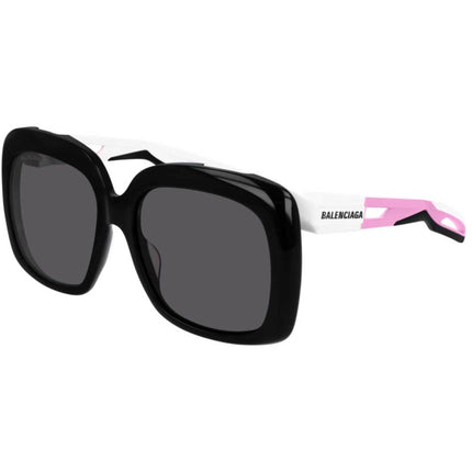 Balenciaga Unisex Sunglasses - Black/Pink Square Full Rim | BALENCIAGA BB0054SA 5 ,
