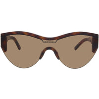 Balenciaga Unisex Sunglasses - Havana Half Rim Plastic Frame | BALENCIAGA BB0004S 7 ,