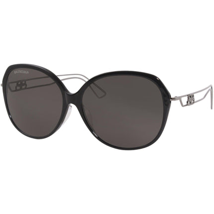 Balenciaga Women's Sunglasses - Black Grey Plastic Frame | BALENCIAGA BB0058SK 1 ,