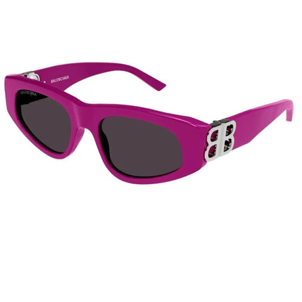 Balenciaga Women's Sunglasses - Fuchsia Acetate Cat Eye Frame Grey Lens | BB0095S 017 ,