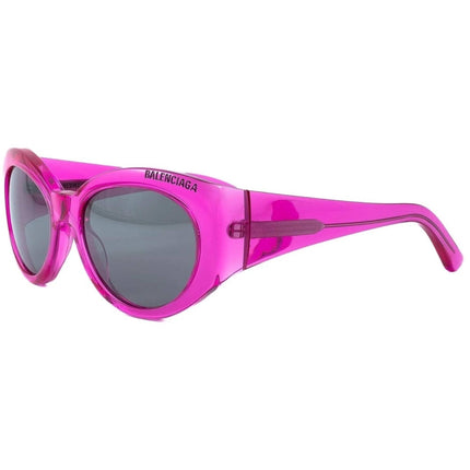 Balenciaga Women's Sunglasses - Fuchsia Cat Eye Shape Frame Silver Lens | BB0267S 004 ,