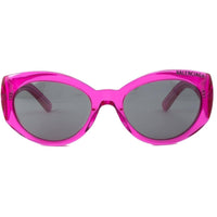 Balenciaga Women's Sunglasses - Fuchsia Cat Eye Shape Frame Silver Lens | BB0267S 004 ,