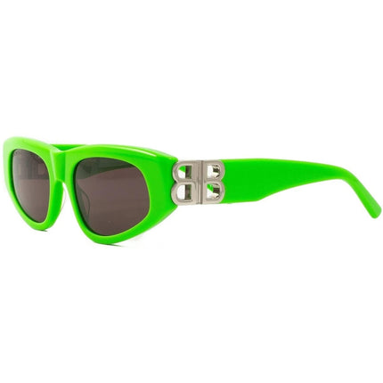 Balenciaga Women's Sunglasses - Green Acetate Cat Eye Frame Grey Lens | BB0095S 009 ,
